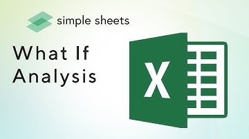 What If Analysis Excel Template Step-by-Step Video Tutorial by Simple Sheets