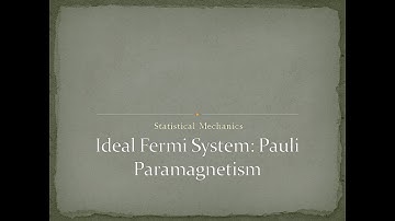 Pauli Paramagnetism 2