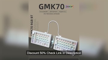GMK70 Split Type Customized Gaming Mechanical Keyboard Kit Hot swappable Gasket Customized Ergonomic