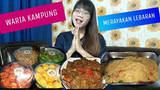 waria kampung merayakan lebaran dikost an. masak semur daging.