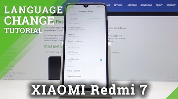 How to Change Language in XIAOMI Redmi 7 – Language List