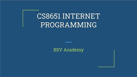 Internet Programming - Website Basics - Web Essentials - Client,Server and Communication (Tamil)