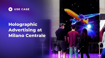 Holographic Advertising at Milano Centrale