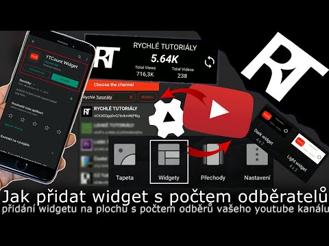 Jak přidat na plochu widget s počtem odběratelů vašeho YouTube kanálu ( YT Count Widget ) tutoriál