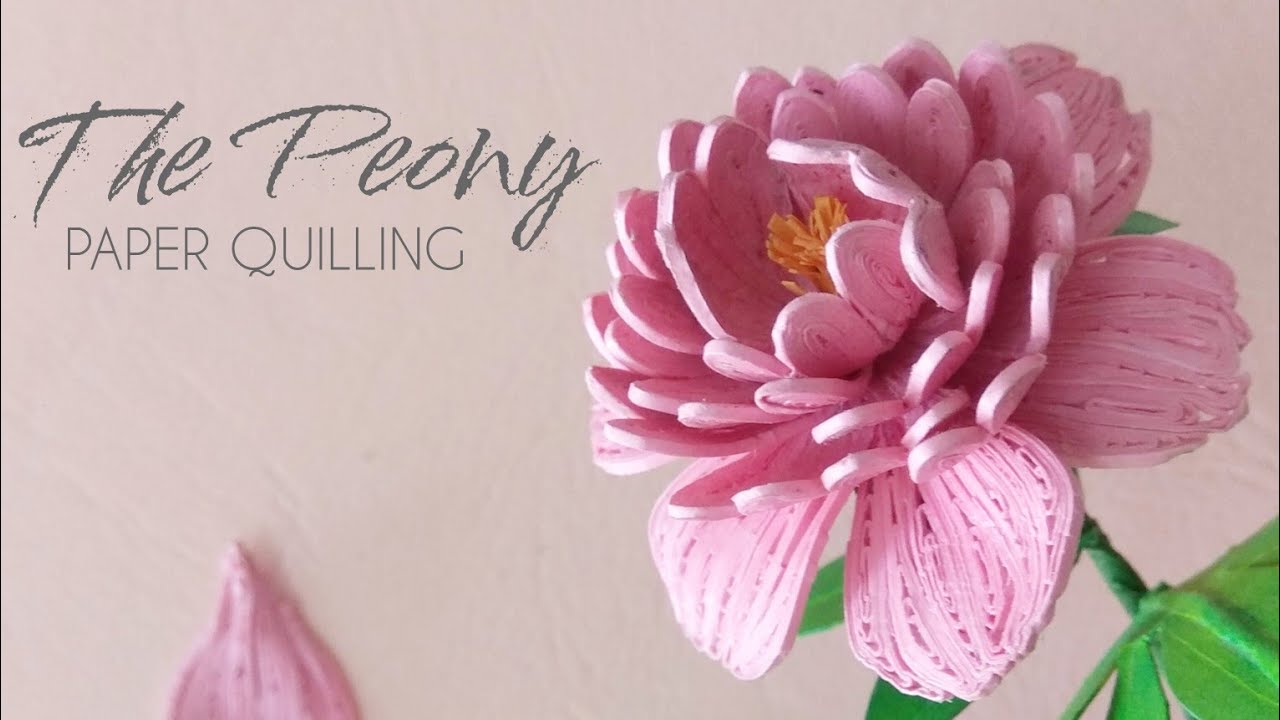 How to make Quilling Flowers Peony Paper Quilling Flowers using a