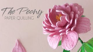 How to make Quilling Flowers Peony | Paper Quilling Flowers using a comb
