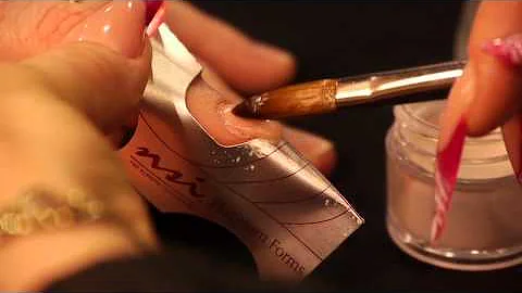 NSI Nails: Acrylic Stiletto Nail Tutorial (ft. Den...