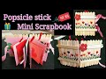 Popsicle Stick Mini Scrapbook/How to make Mini Scrapbook using Popsicle Sticks/Mini Scrapbook Making