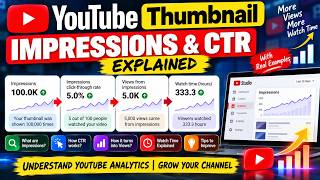 YouTube Thumbnail Impressions & CTR Explained | How Impressions Turn Into Views & Watch Time !!