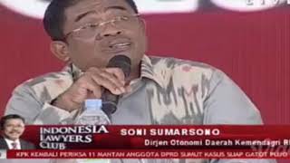 Soni Wakil Kemendagri Kebingungan Jawab Karni Ilyas