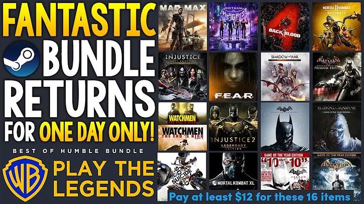 ABSOLUTELY AWESOME HUMBLE BUNDLE IS BACK FOR 1 DAY + GREAT STEAM GAME DEALS UNDER $10!