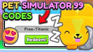 😍This *UPDATE CODE* GIVES FREE TITANIC PETS in Pet Simulator 99