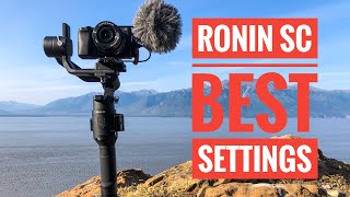 DJI Ronin SC Settings and App Walkthrough