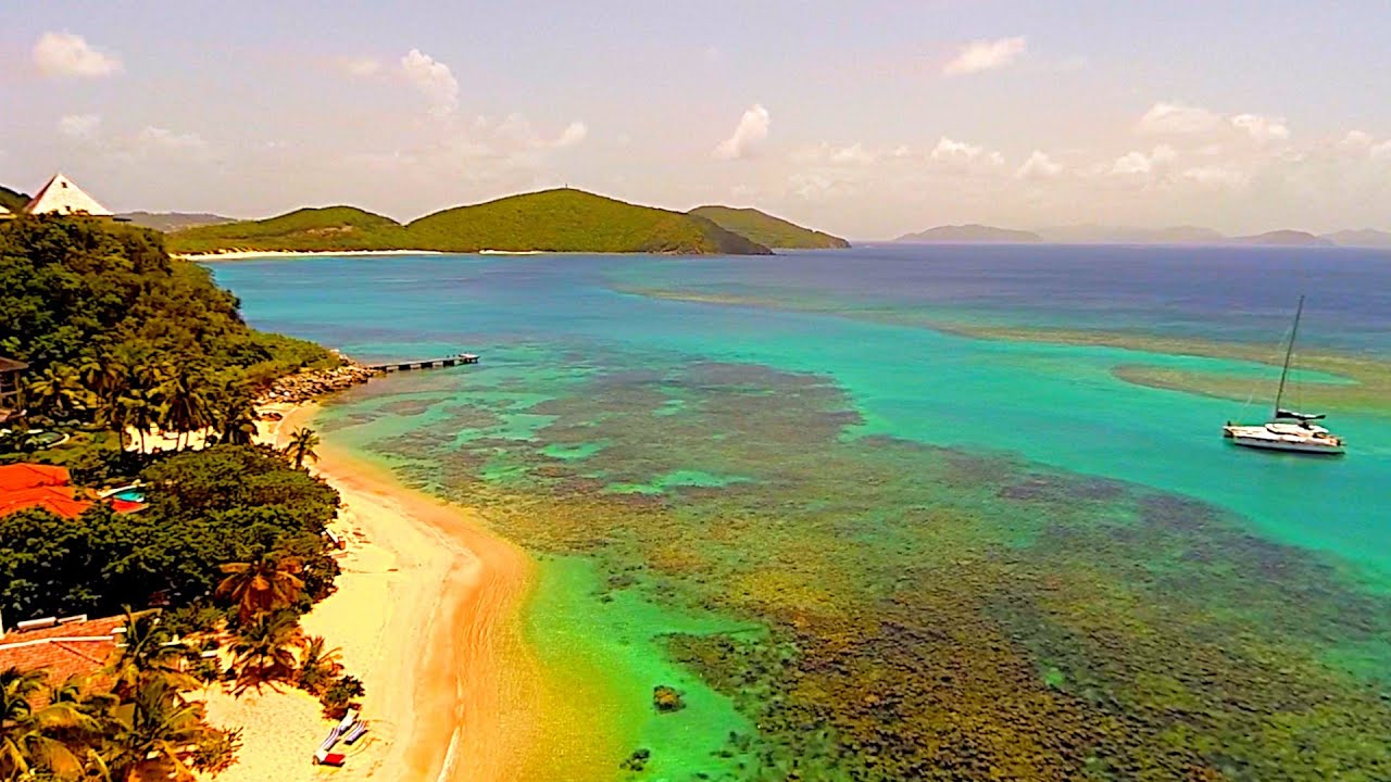 Aerial Scenes from our New “MARINER” Waterproof DRONE – Filmed in British Virgin Islands