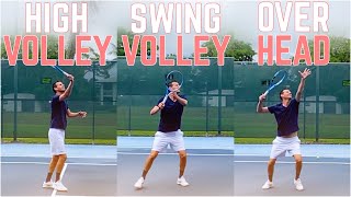 When to Hit High Volley vs Swing Volley vs Overhead | Shot Selection at The Net screenshot 5