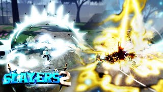 Roblox Slayers 2 Thunder Breathing Showcase