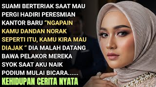 Suami Bawa Plakor Keacara Peresmian Perusahaan Larang Aku Ikut Dia Syok Lihat Aku Naik Podiumbicara