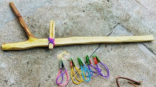 How to Make Wood Gun with Ruber Band it Really Good Shoot