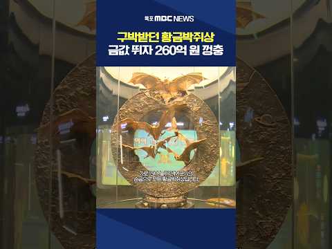 치솟는 금값에 함평 황금박쥐상 <strong>260억</strong> 폭등 #shorts