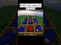 POV: You have no friends in Minecraft...😔 #minecraft #shorts