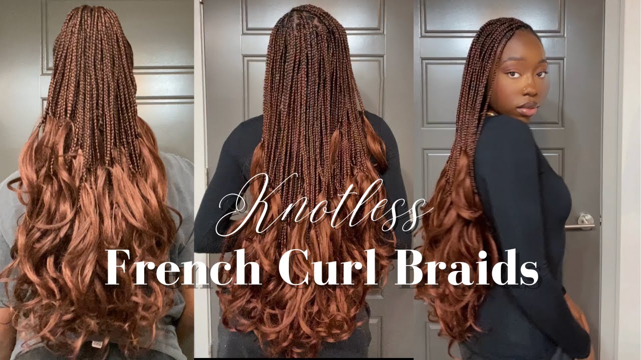 HOW TO DO KNOTLESS FRENCH CURL, UK / NAIJA GIRL BRAIDS