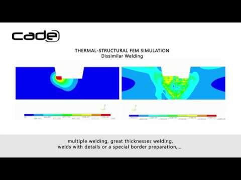 Thermal Structural Finite Elment Simulation of Dissimilar Welding Process | CADE Engineering Thermal Structural Finite Elment Simulation of Dissimilar Welding Process | CADE Engineering