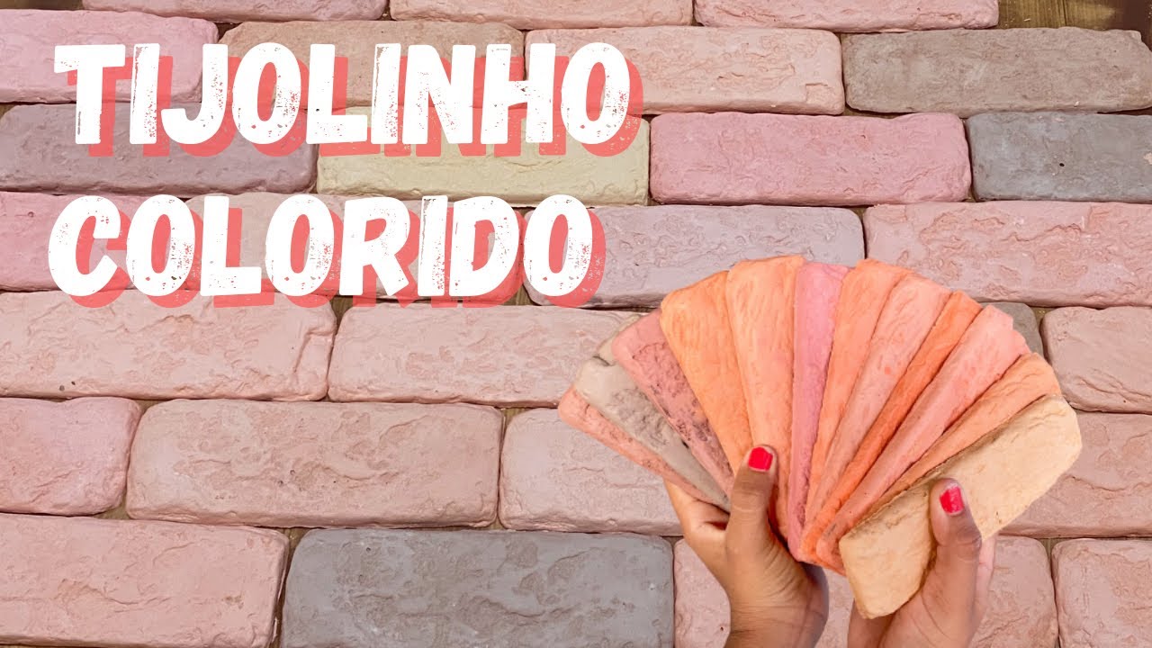 DIY: COMO FAZER TIJOLINHO DE GESSO COLORIDO EM CASA - FAÇA VOCÊ MESMO