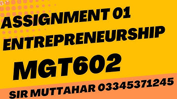 MGT 602 Assignment 01 Spring 2022 Solution