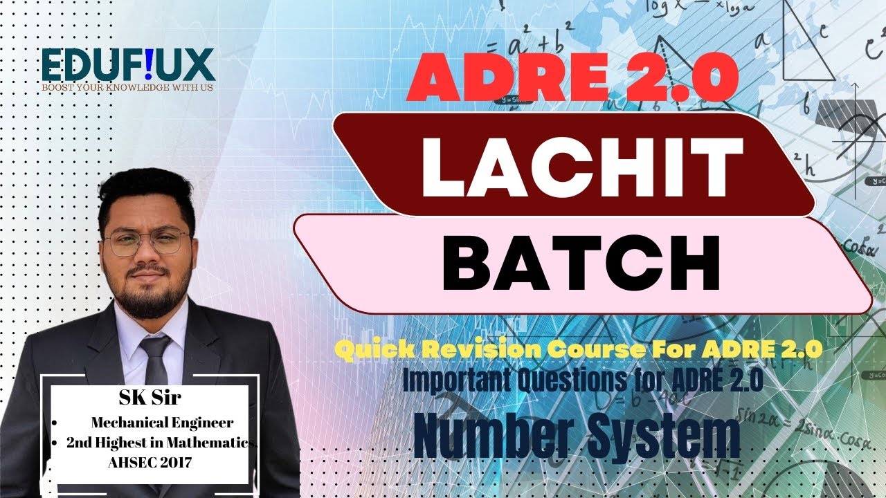 Important Questions for ADRE 2.0 || Number System || Zero to Hero ...