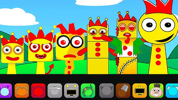 Incredibox Sprunki OC Numberblocks Three Phase 1 To Phase 8