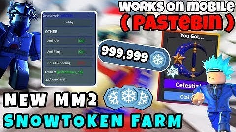 [CHRISTMAS🎄!] BEST MM2 SNOWTOKEN AUTOFARM SCRIPT PASTEBIN KEYLESS | MURDER MYSTERY 2