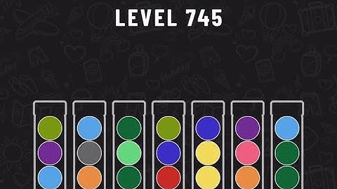 Ball Sort Puzzle Level 745 #ballsortpuzzle #ballsortpuzzlegameplay #puzzlegame #mobilegames