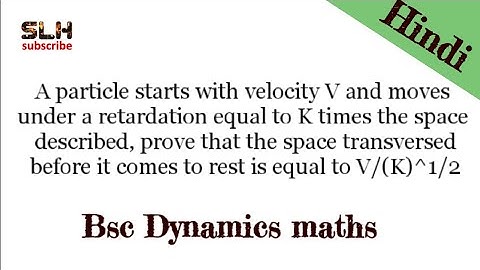 Bsc maths dynamics | 2nd year mathematics