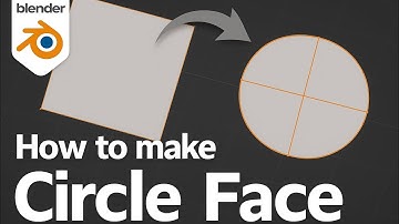 How to Make a Circle Face in Blender #blender3d 