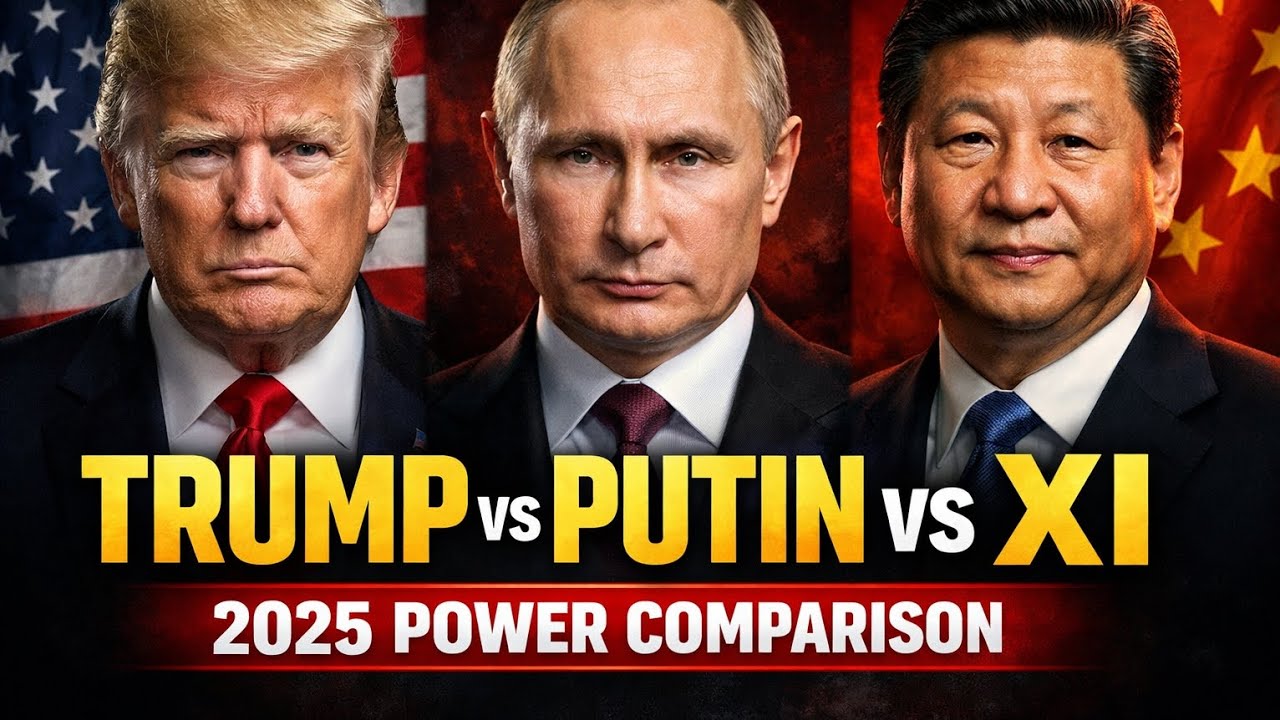 Global Power Clash: Trump vs Putin vs Xi Jinping | Leadership Comparison 2025