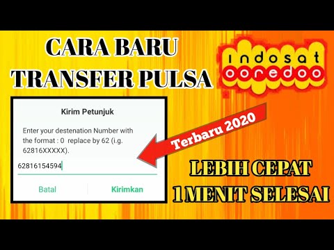 TUTORIAL CARA TRANSFER PULSA INDOSAT OOREDOO TERBARU 2020!. 