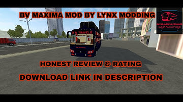 BV MAXIMA MOD BUSSID|@LynxModding |BUSSID UPDATE V3.7|Bus Simulation Gaming|