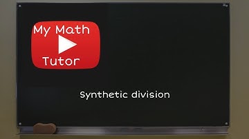 ALEKS | Synthetic division