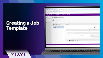 Creating a Job Template | VIAVI StrataSync