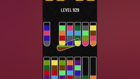 Water Sort Puzzle Level 929 Completed!