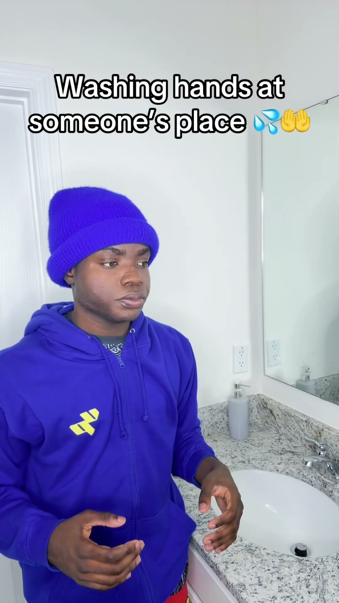 Washing hands at someone’s place ?
