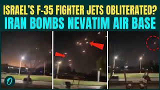 Iran Bombs Israels Nevatim Air Base Breaking Cluster Bombs Rain Down - F-35 Jets Destroyed?