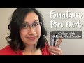 FOUNTAIN PEN Q&amp;A // Year in Review Collab with @KatiesCraftStudio