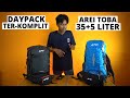 REVIEW AREI TOBA 35+5, DAYPACK AREI HIDEWAY DAN WAISTBAG AREI