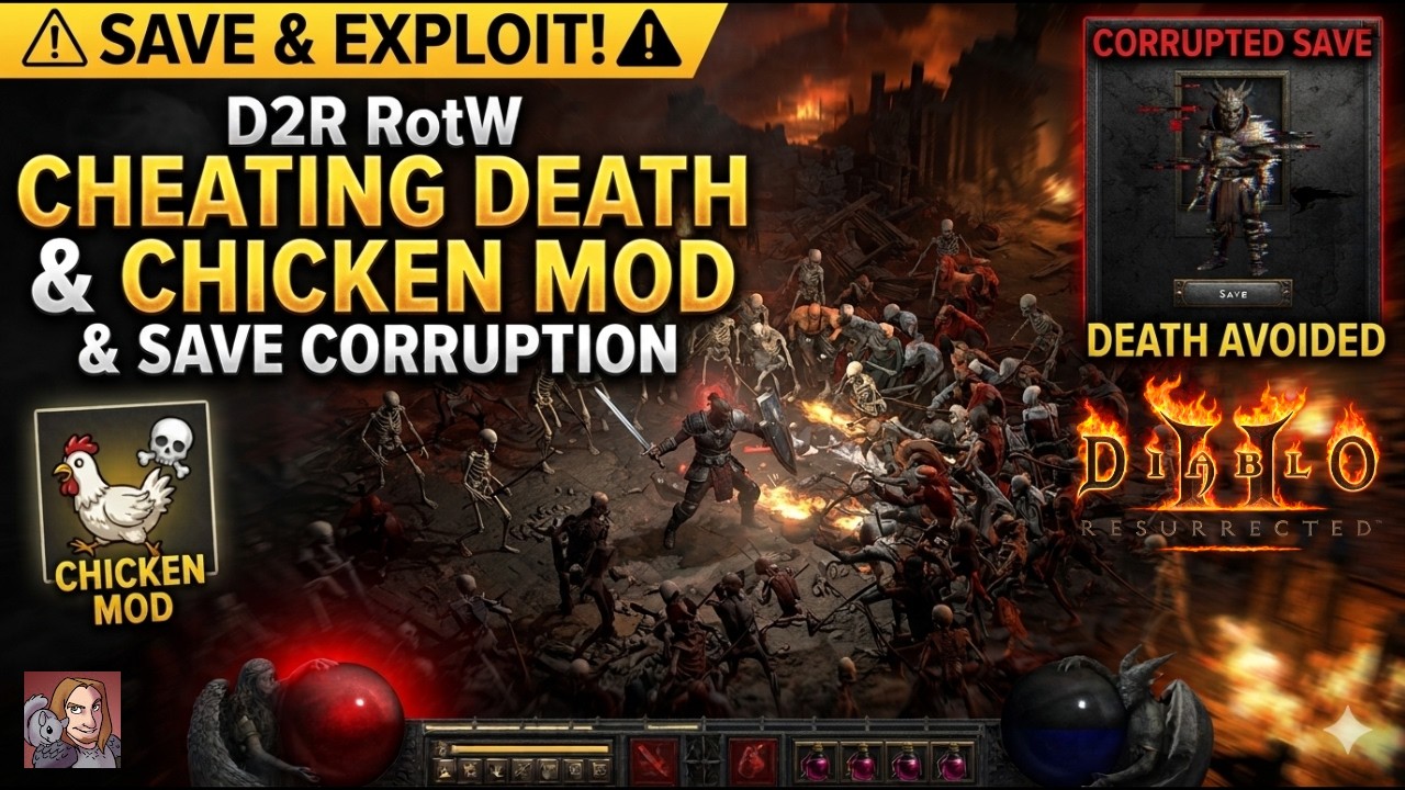 D2R RotW - Save & Exploit (Cheating Death, Chicken Mod, & Save Corruption)