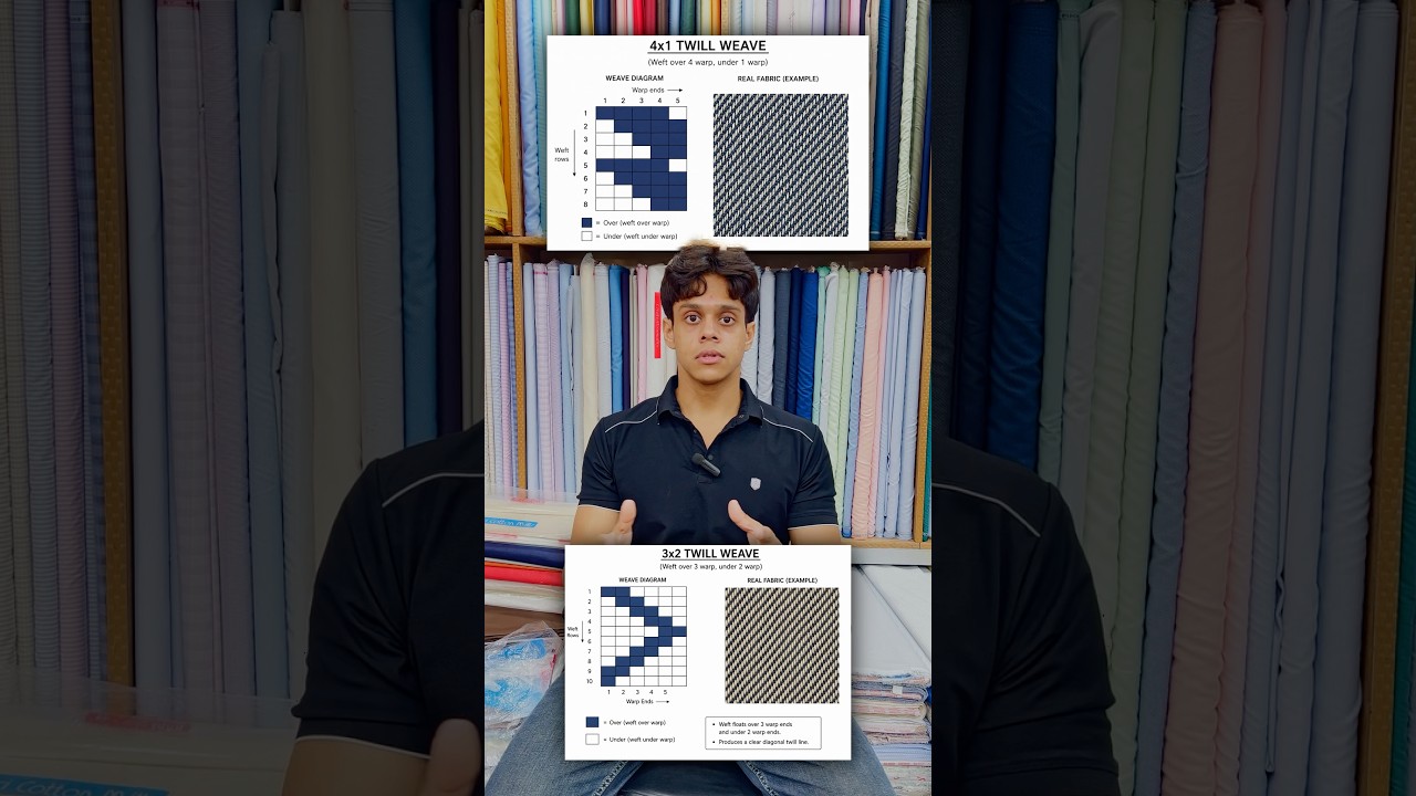 The 3 Fundamental Fabric Weaves Explained.