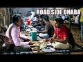 Pure Veg Roadside Family Dhaba in Hyderabad | Punjabi Food | Dhaba with Cots