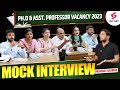 P asst professor vacancy 2023  assistant professor exclusive mock interview  mock interview