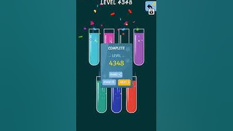 Water Color Sort Level 4346 4347 4348 4349 4350 WalkThrough Solution Gameplay