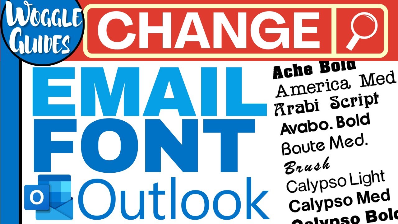 Change Font In Outlook YouTube